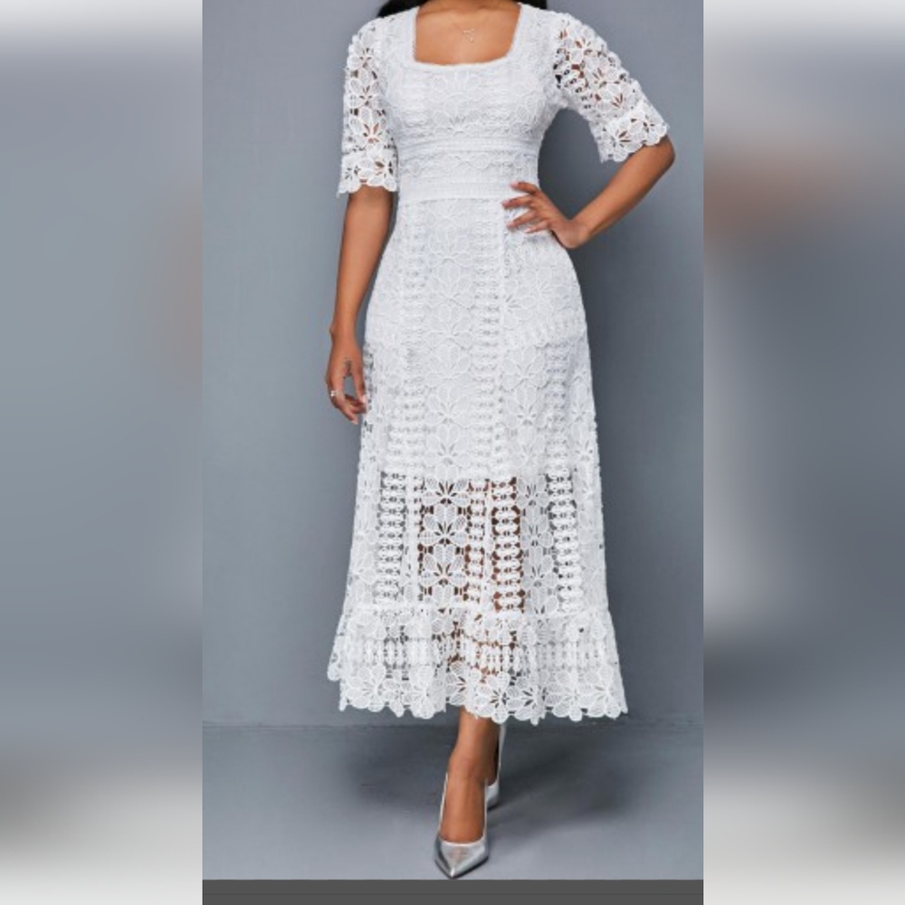 Women's White Fashion Dress
